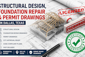 do structural design dallas texas foundation repair permit drawings homes