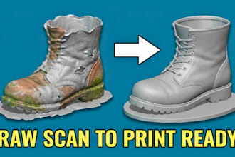 repair stl files, 3d scan cleanup, fix mesh errors and optimize for printing
