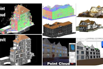 convert point cloud to cad, revit, autocad and scan to bim models