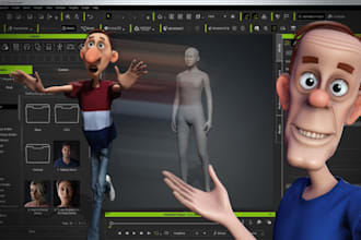 animate 3d character for game, vtuber, metahuman, iclone, blender, or unreal
