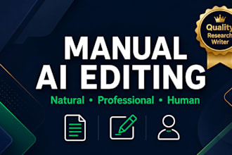 manually humanize, edit and rewrite ai or chatgpt content