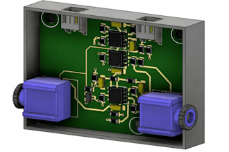 design esp32 pcb design with schematic, gerber files and custom 3d enclosure
