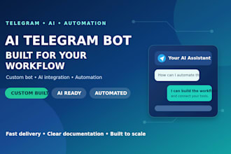 build a telegram bot with ai automation and workflow