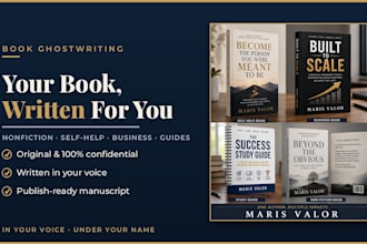 ghostwrite your nonfiction, self help or business book ghostwriting