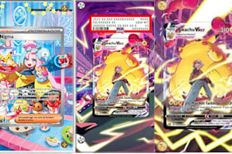 draw  extend a pokemon tcg card, one piece extended illustration for your card