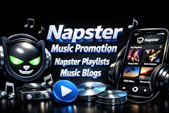 promote your song to napster playlists and music blogs
