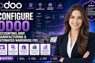 configure odoo accounting mrp manufacturing and automated warehouse pos