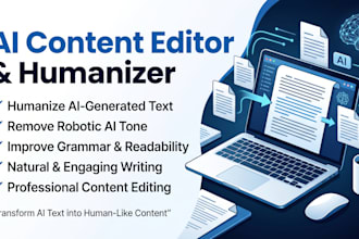 humanize ai generated text and edit content professionally