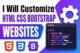 customize responsive HTML CSS bootstrap website
