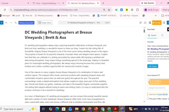 write SEO blog posts and articles