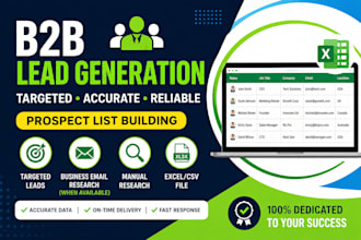 do b2b lead generation and email list building