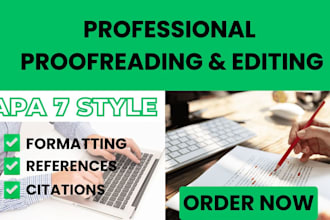 neatly proofread and edit in apa  7 citation style