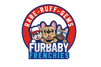design french bulldog puppies logo
