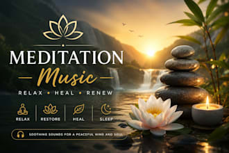 compose relaxing meditation music for sleep, and wellness