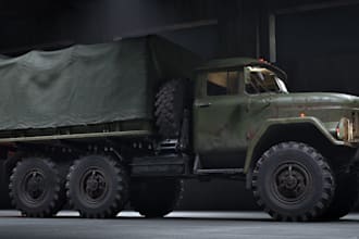 create 3d realistic car model 3d truck design model 3d automotive vehicle design