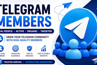 be your telegram moderator or telegram community  manager