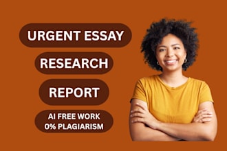 do urgent essay writing, research, report, article