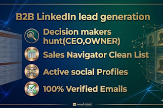 do b2b linkedin generation and cold email outreach