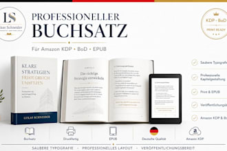 ich formatiere ihr sachbuch professionell für amazon KDP und bod