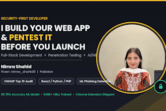 build your web app and pentest it before you launch