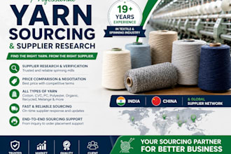 research yarn suppliers for your textile business