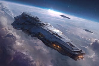 design unique sci fi spaceships and futuristic spacecraft