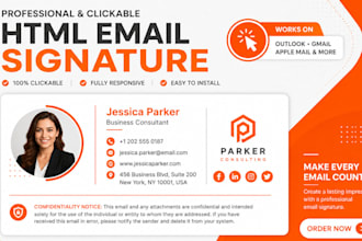 create and install an HTML email signature for microsoft 365 outlook, apple mail