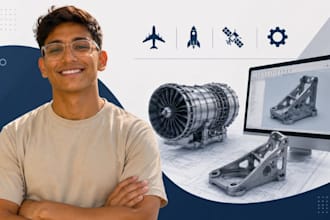aerospace component design, aircraft part cad, aviation cad, space hardware