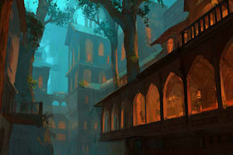 create concept art and illustration