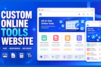 develop a custom online tools website with technical SEO