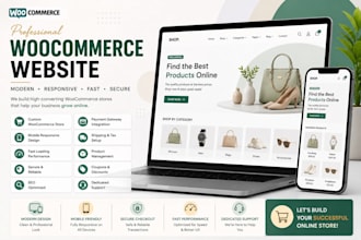 create a professional woocommerce online store