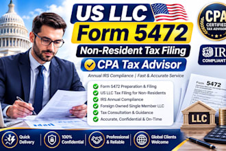 fix late form 5472 filing and irs compliance issues for foreign owned US llc