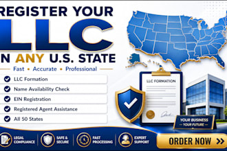 register your llc in any US state with ein number and US address