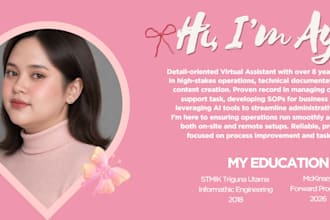 do virtual assistant, data entry, content maker with ai assisted