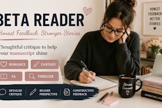 beta read romance beta reader ya novel beta reader fantasy thriller beta reader