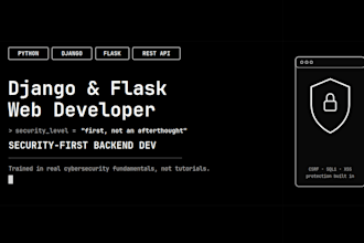develop a python django backend web application