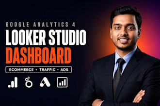 build a ga4 looker studio dashboard with ecommerce reports