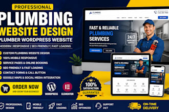 build plumbing website, plumber website, plumber, plumbing wordpress website