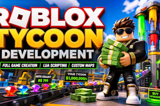 create a high quality roblox tycoon or simulator game