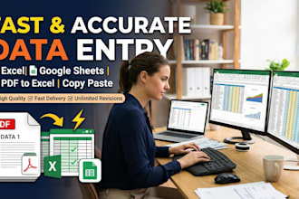 do fast and accurate data entry in excel and google sheets