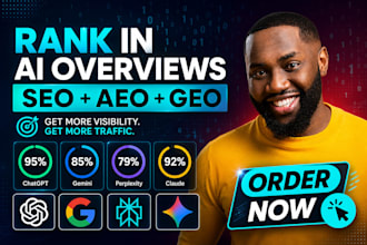 optimize monthly website GEO SEO aeo, local and off page backlink building