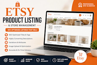 do etsy product listing, etsy SEO, and product upload