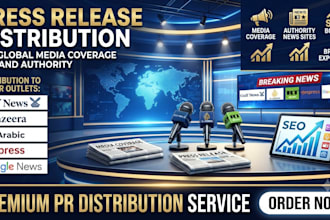 distribute your PR article on gulf news, al jazeera, rt arabic, hespress sites