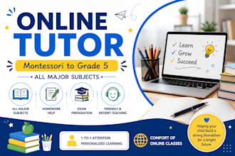 teach montessori to grade 5 students online all subject