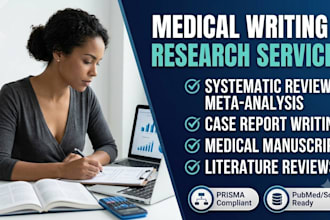 write medical manuscripts, case reports, and systematic reviews