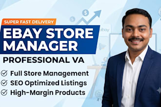 be your expert ebay store manager and ebay to walmart dropshipping
