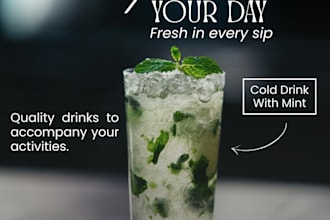 design social media posts for soda brands