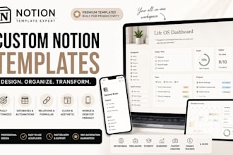 setup aesthetic notion template life os dashboard notion planner notion expert