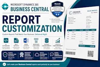 customize microsoft dynamics 365 business central reports