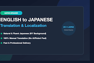 translate english to natural japanese